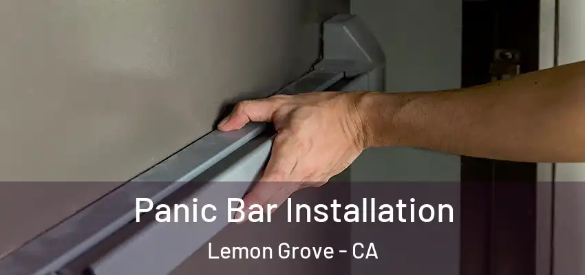  Panic Bar Installation Lemon Grove - CA